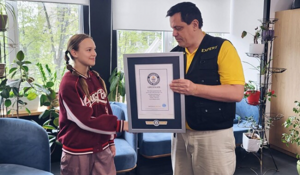 12-річна українка Софія Тепла вдруге потрапила до Книги рекордів Гіннеса - Новини України