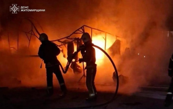 Атака дронів на Житомир: з'явилися фото наслідків