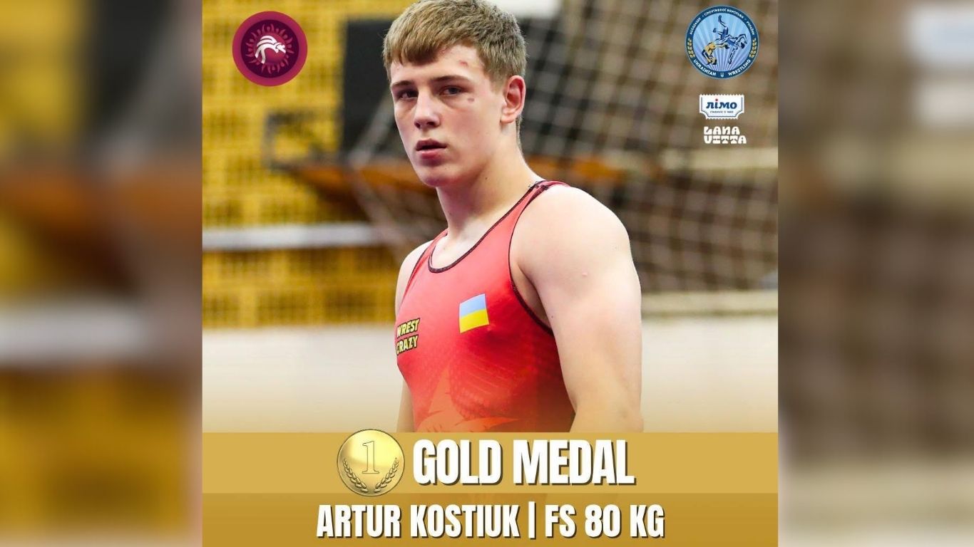 Прикарпатець Артур Костюк здобув золото на чемпіонаті Європи з вільної боротьби