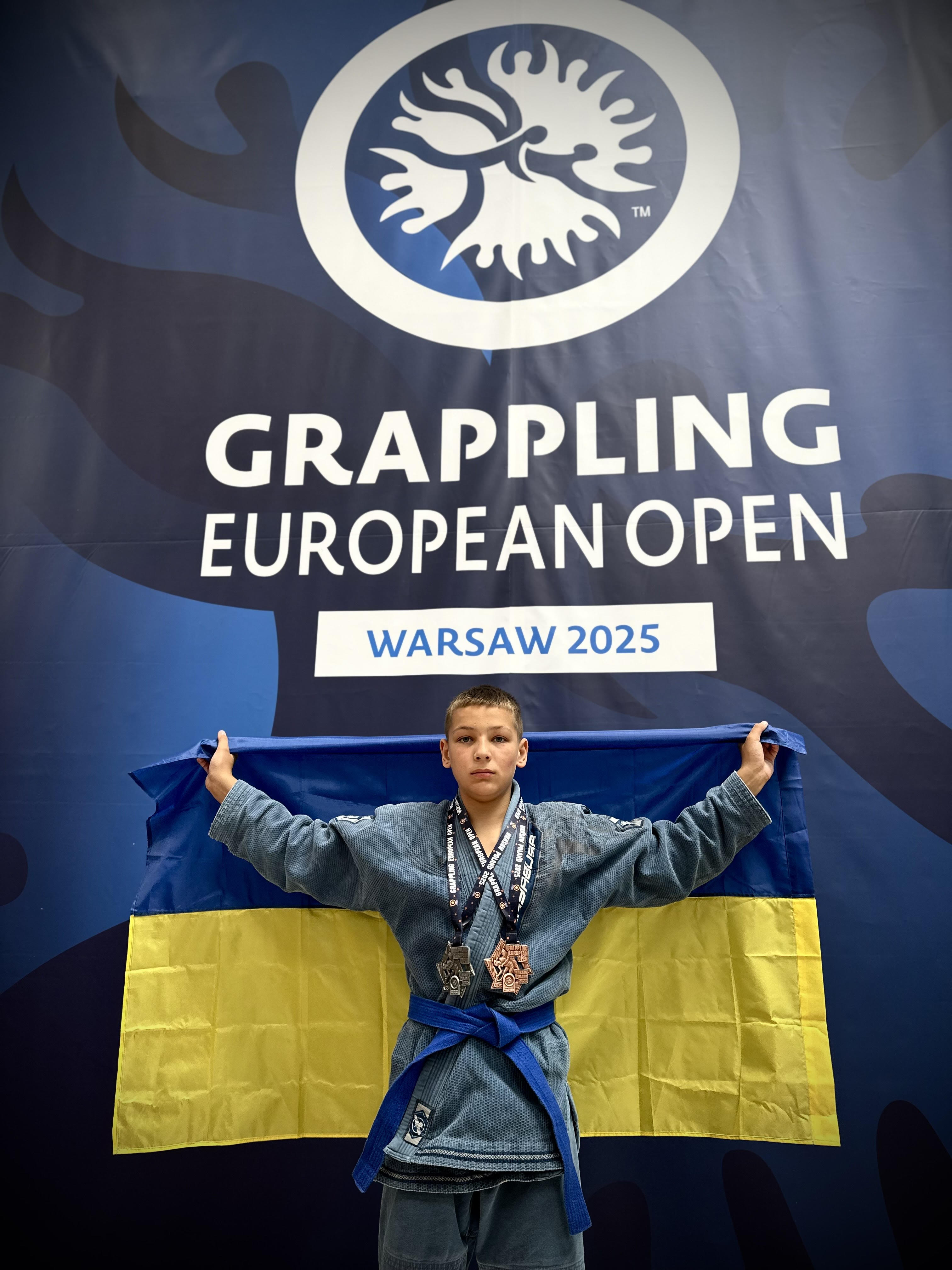 14-річний франківець Захар Гусєв виборов срібло на Чемпіонаті Європи з грепплінгу (ФОТО)