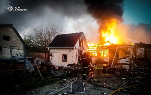 БПЛА атакували Київщину, є поранений