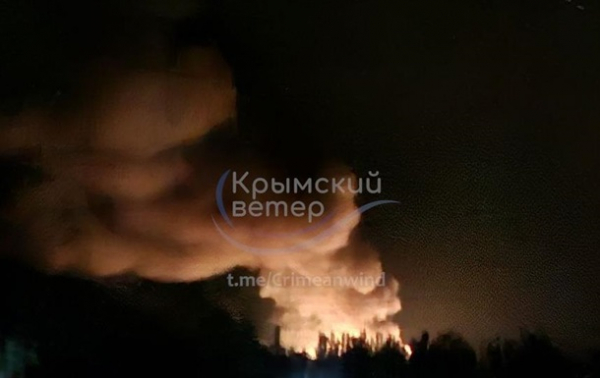 Крим накрили блекаути після чергових вибухів Крим накрили блекаути після чергових вибухів