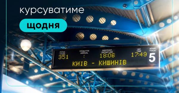 Потяг Київ – Кишинів курсуватиме щодня з 28 червня - Новини України Потяг Київ – Кишинів курсуватиме щодня з 28 червня - Новини України