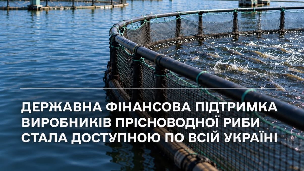 Державна фінансова підтримка виробників прісноводної риби