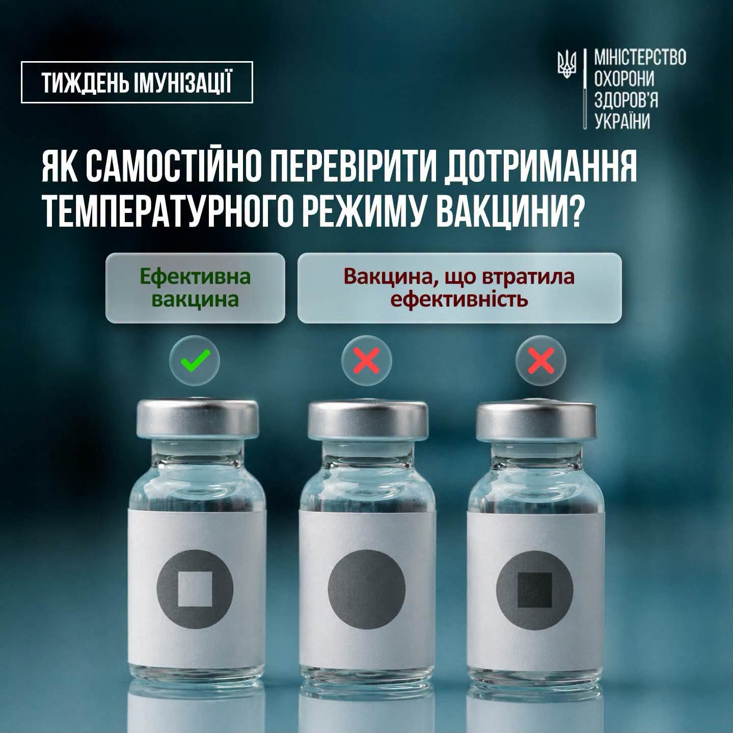 Як самостійно перевірити дотримання темпаратурного реживу вакцини