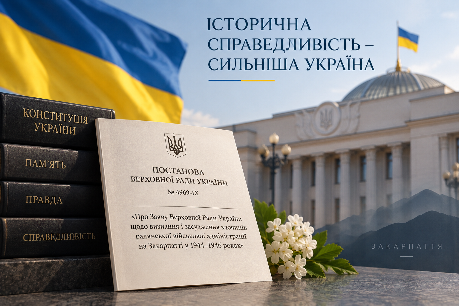 Заяка Верховної Рада України щодо визнання і засудження злочинів